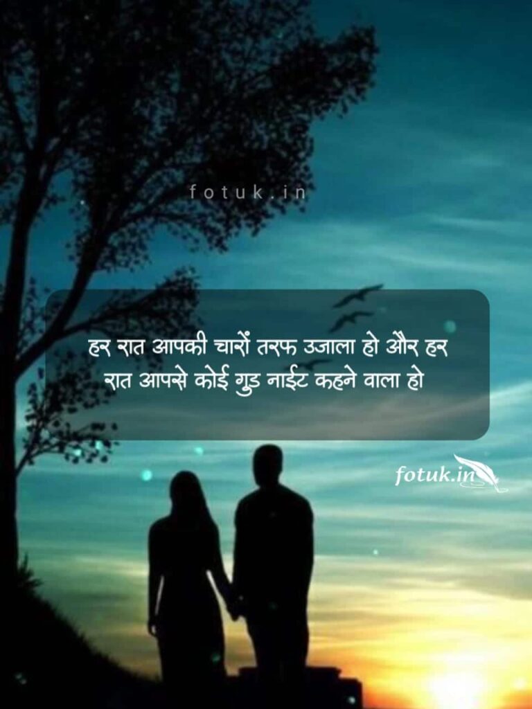 good night shayari in hindi for lover